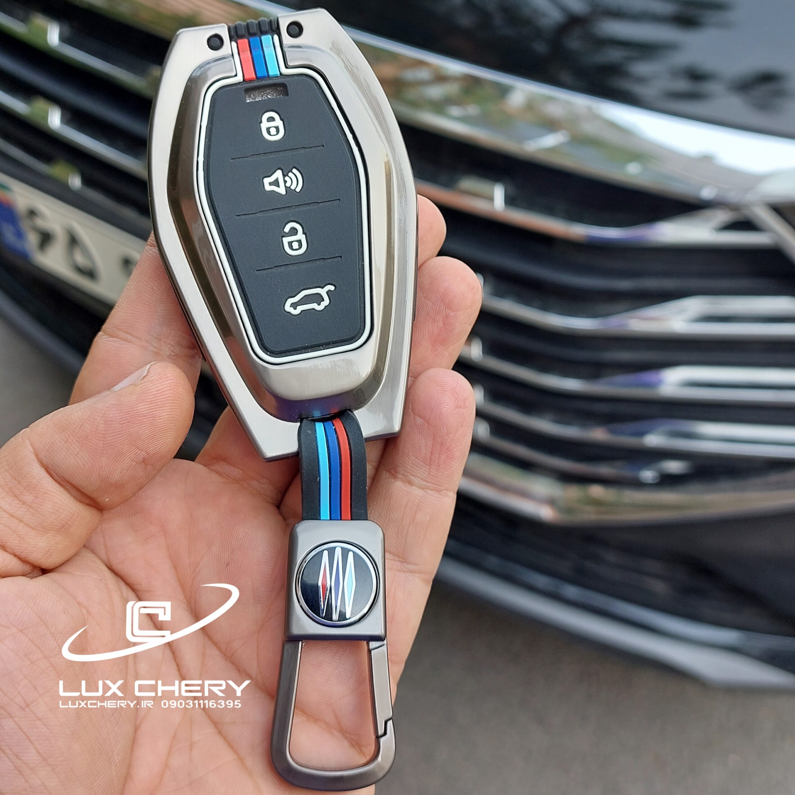 قاب ریموت لاکچری فلزی فیدلیتی پرستیژ طرح BMW - تصویر 2